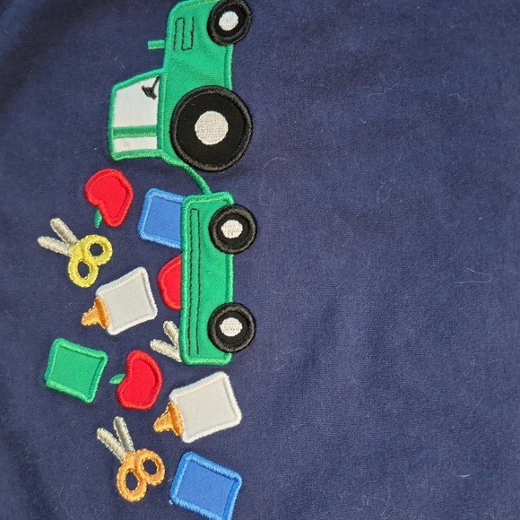 Jelly Bean Toddler Blue T-Shirt with Colorful Truck Design Size 5 - Picture 2 of 6